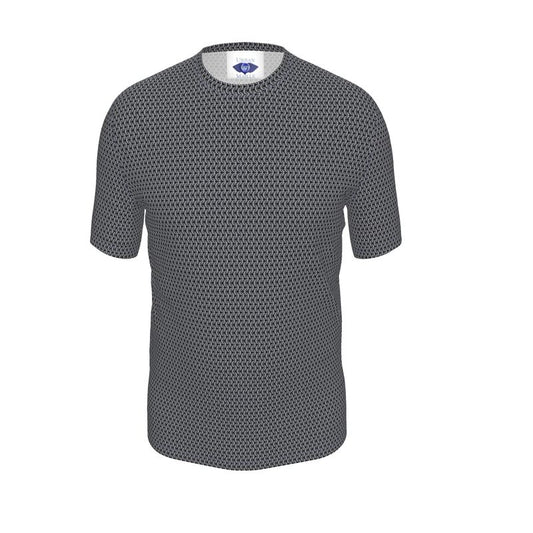 Men's Short Sleeve Cotton Tee with Chainmaille Print