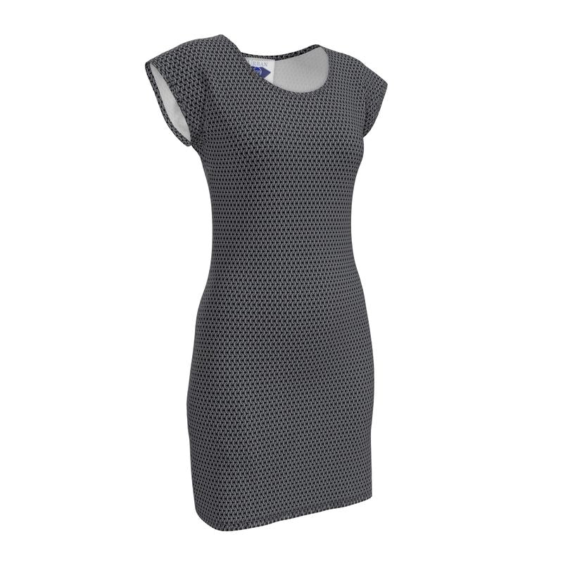 Tunic Tshirt Dress with Chainmaille Print