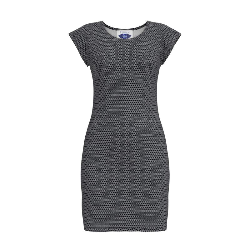 Tunic Tshirt Dress with Chainmaille Print