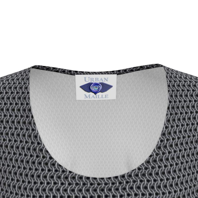 Tunic Tshirt Dress with Chainmaille Print