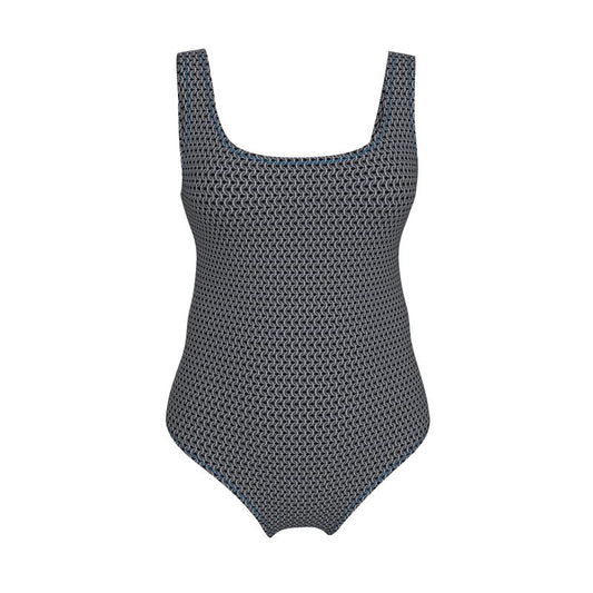 Leotard / Swimsuit with Chainmaille Print