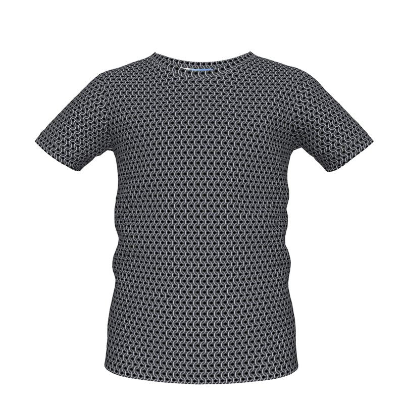 Kid's Cotton Tshirt with Chainmaille Print