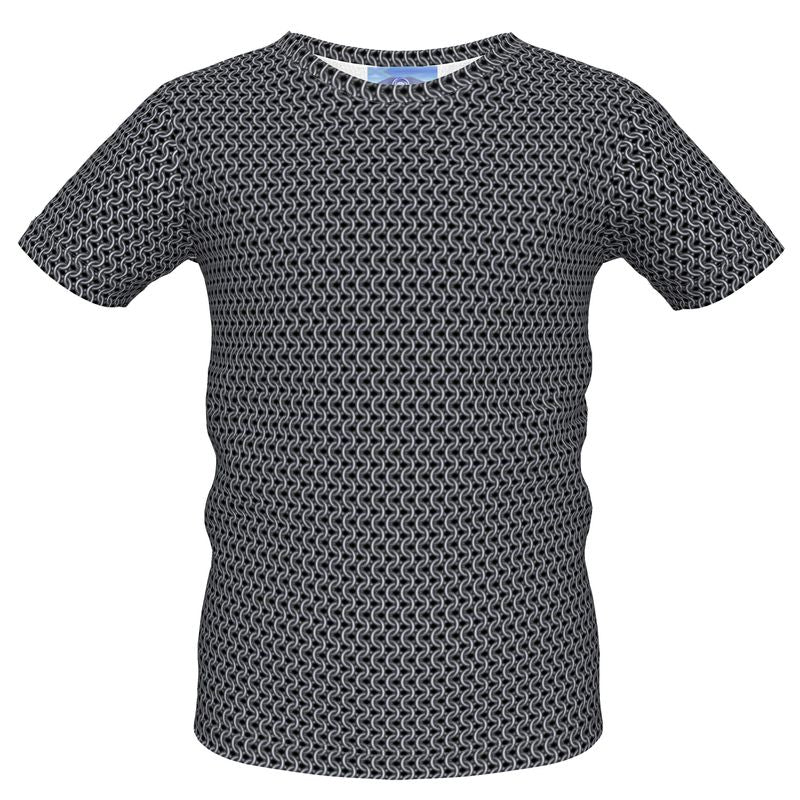 Kid's Cotton Tshirt with Chainmaille Print