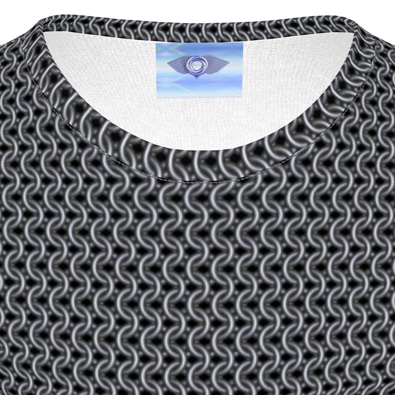 Kid's Cotton Tshirt with Chainmaille Print