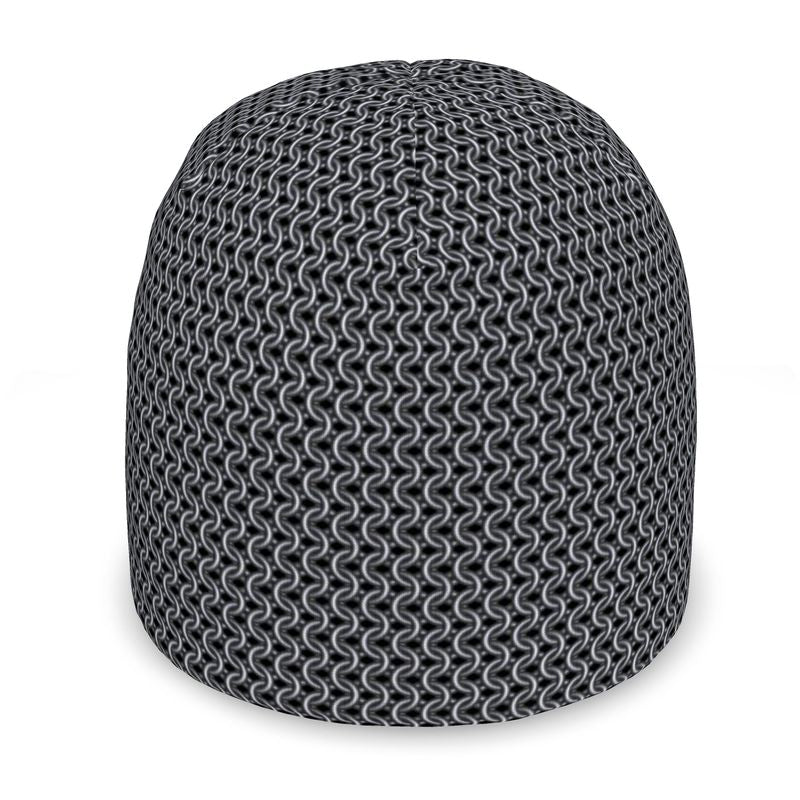 Beanie with Chainmaille Print