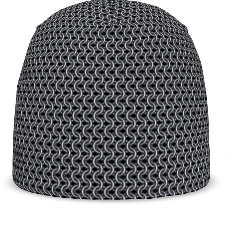 Beanie with Chainmaille Print