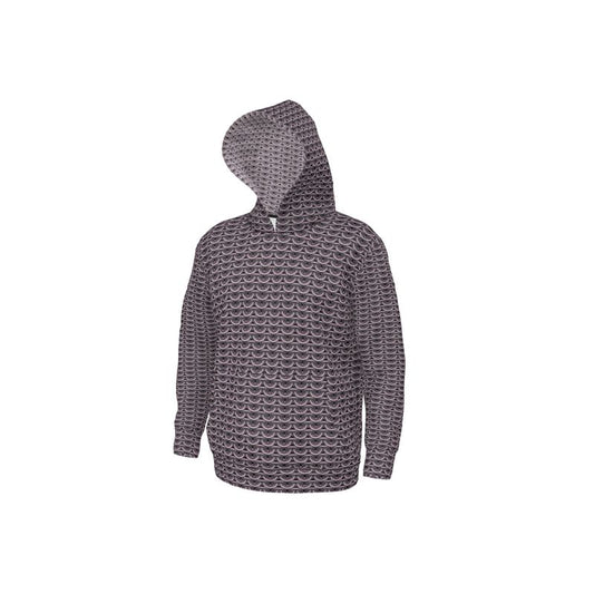 Hoodie in Tarnished Maille with Cloudy Silver Maille Hood Lining