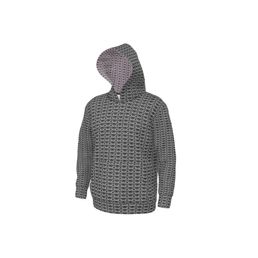 Hoodie in Grey Maille with Cloudy Silver Maille Hood Lining
