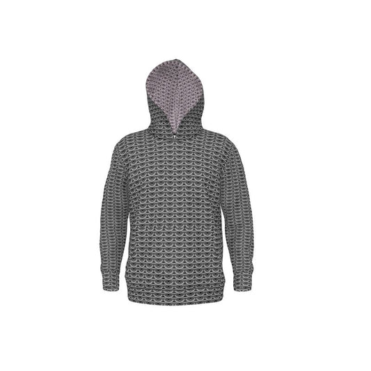 Hoodie in Grey Maille with Cloudy Silver Maille Hood Lining
