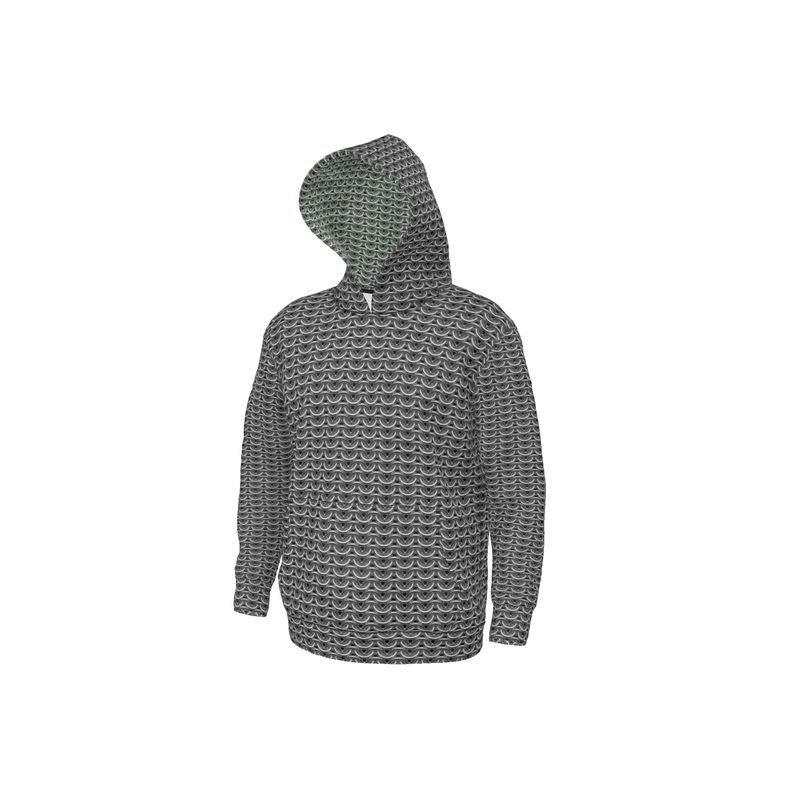 Hoodie in Grey Maille with Silver Sage Maille Hood Lining