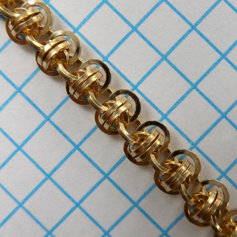 Barrel Weave in gold filled