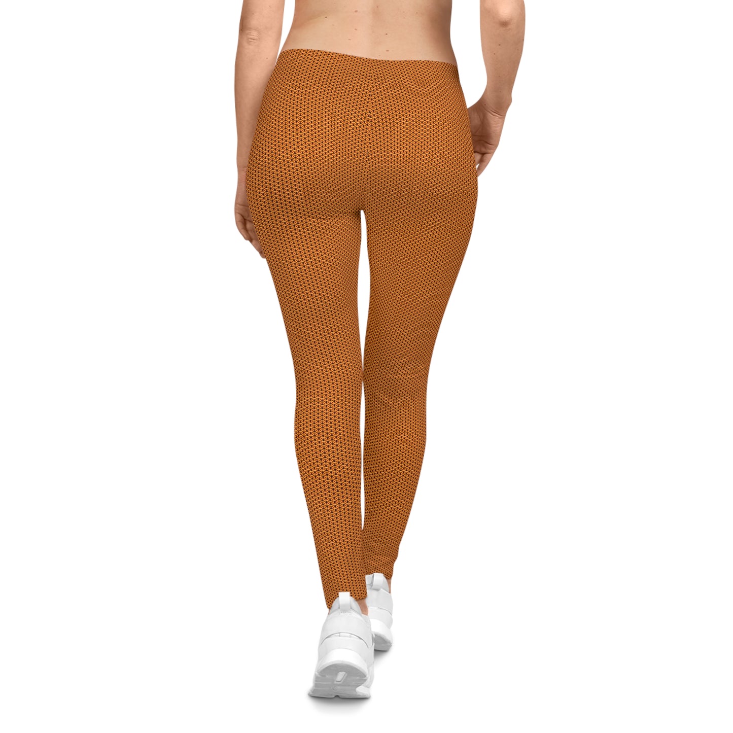 Molten Orange Matte Metal Chainmaille Leggings