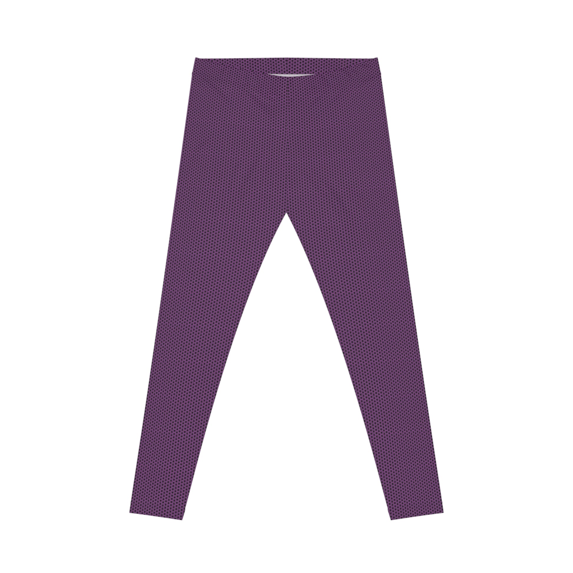 Garment front view of RedViolet Shiny Metal Chainmaille Leggings by Urban Maille