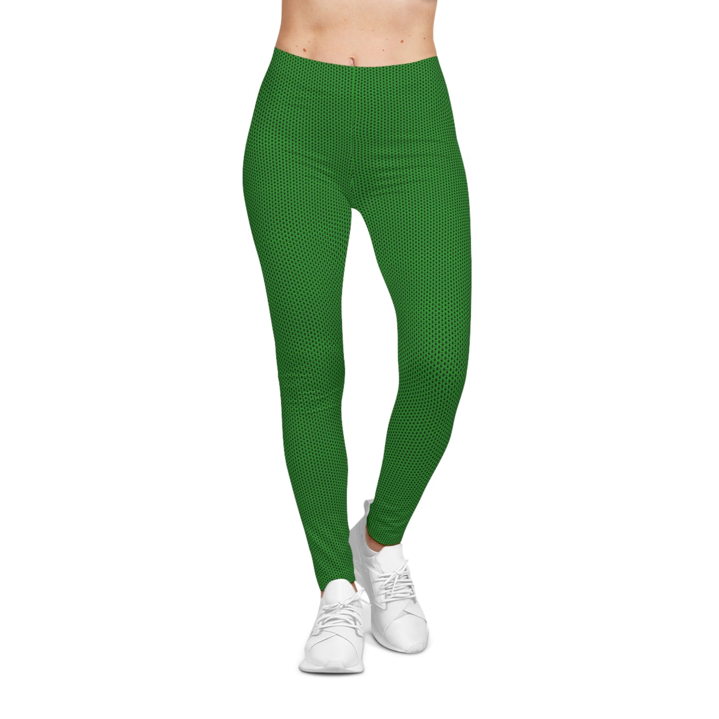 Green Shiny Metal Chainmail Leggings