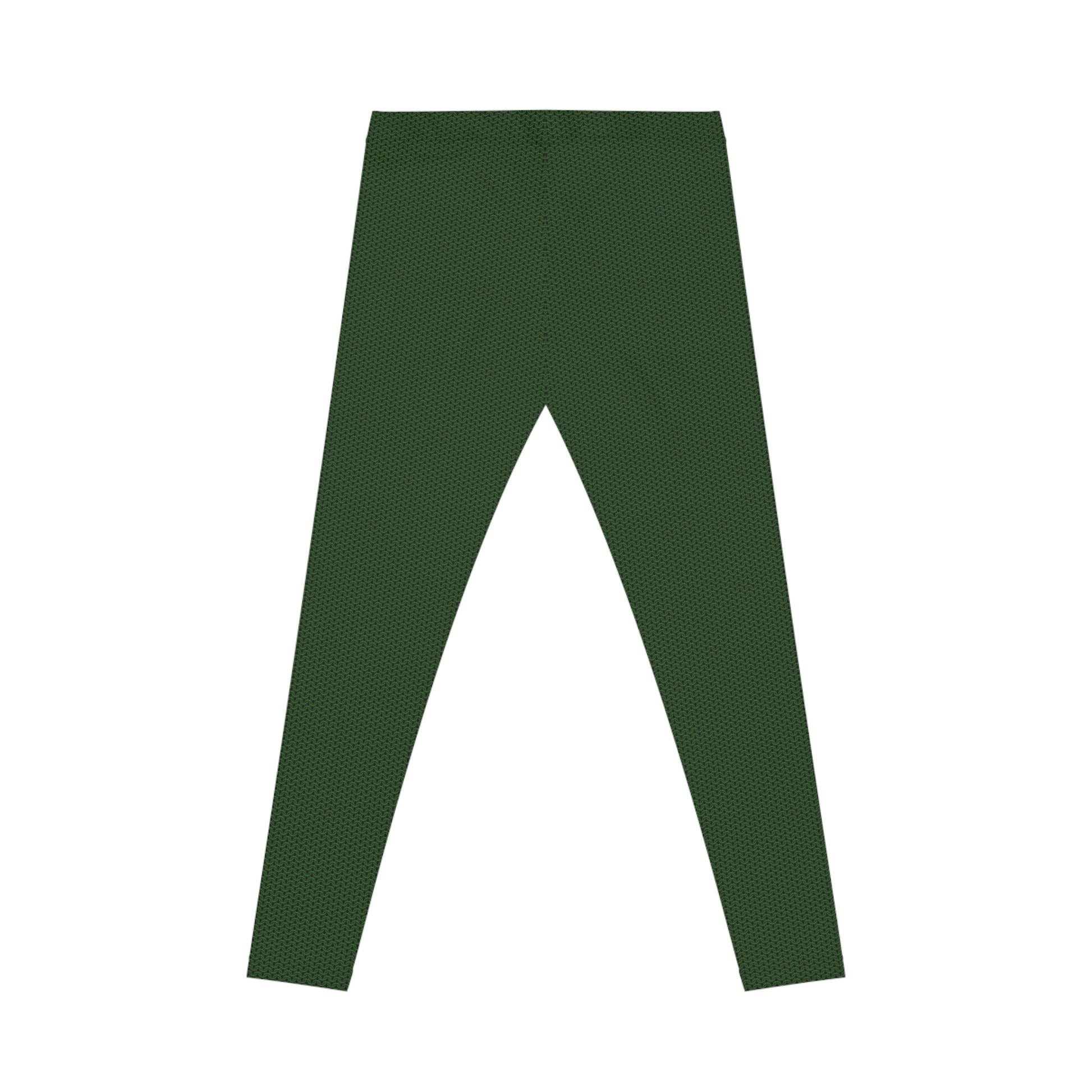 Back garment view of Verdant Green Matte Metal Chainmaille Leggings by Urban Maille