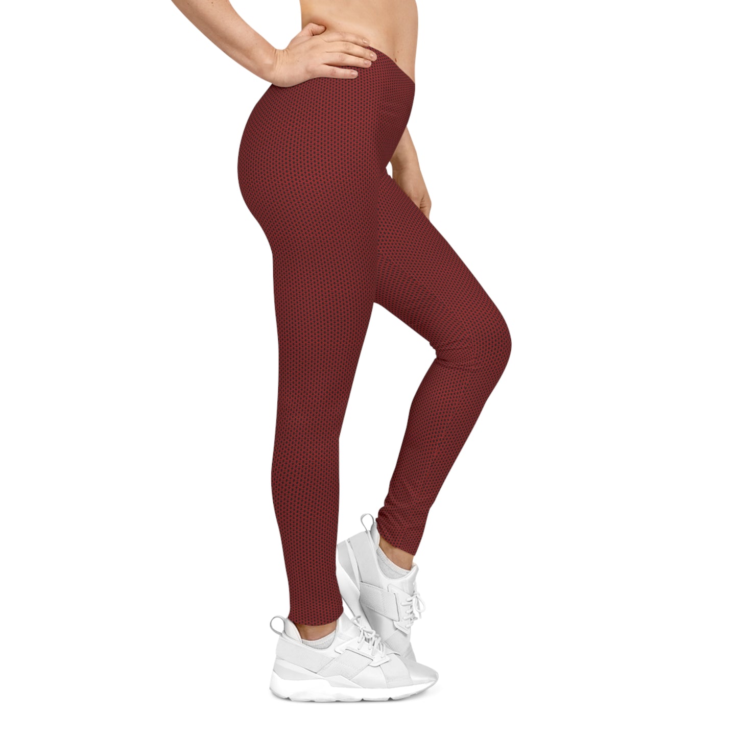 Red Shiny Metal Chainmaille Leggings