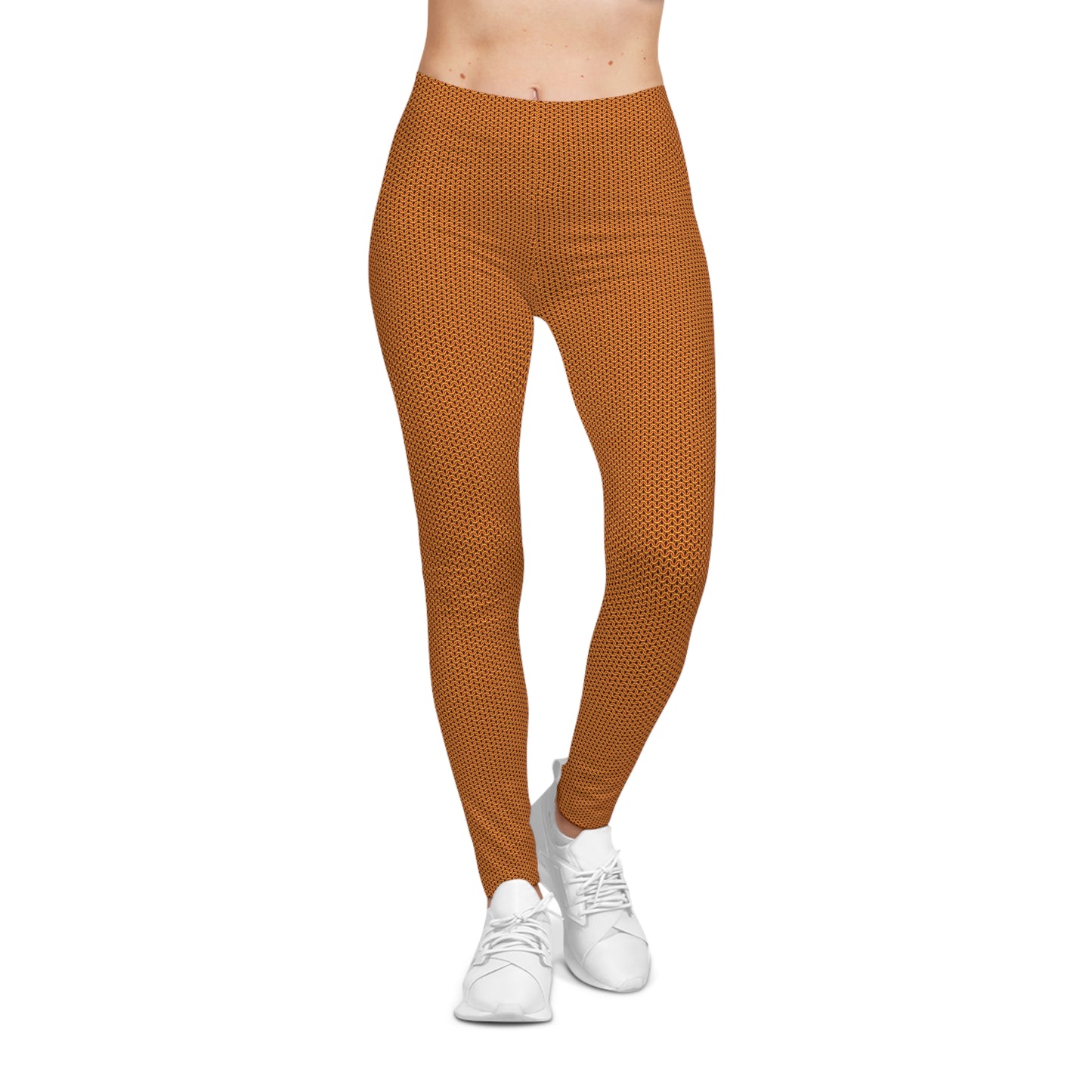 Molten Orange Matte Metal Chainmaille Leggings
