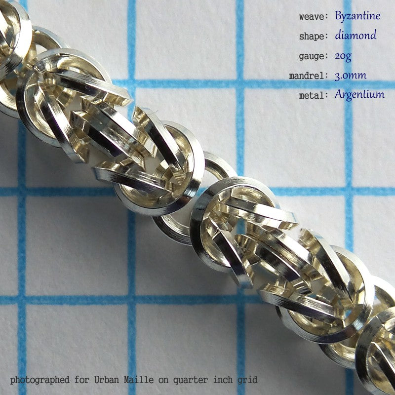 Byzantine DI 20g chainmaille inchpack swatch