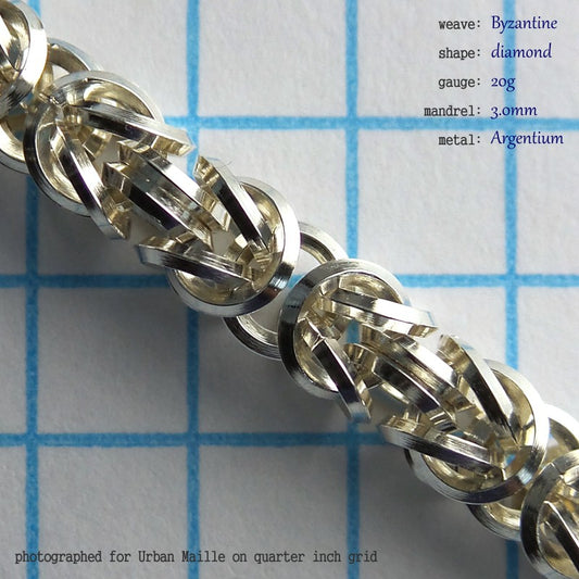 Byzantine DI 20g chainmaille inchpack swatch