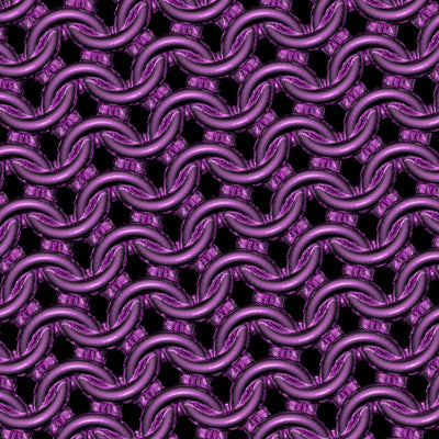 Red Violet Chainmaille Print Women's Cotton Tank Top