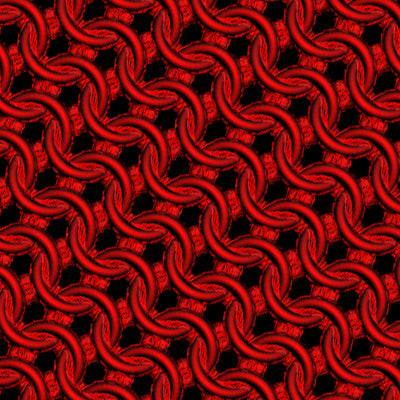Red Shiny Metal Chainmaille Leggings