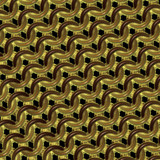 Tortoiseshell Chainmaille Print Oversized Cotton T-Shirt