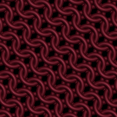 Close up swatch of Cherry Matte Metal Chainmaille Leggings by Urban Maille