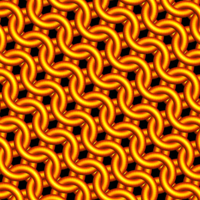 Molten Orange Matte Metal Chainmaille Leggings