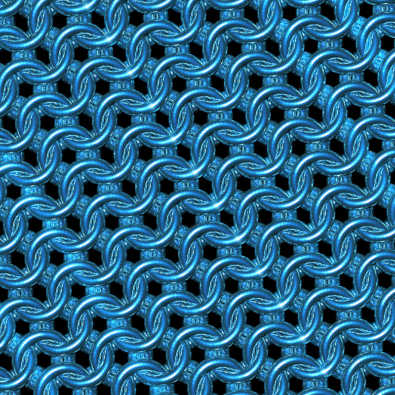 Swimming Pool Chainmaille Print Oversized Cotton T-Shirt