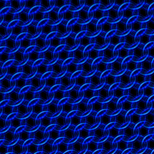 Underwater Lights Chainmaille Print Oversized Cotton T-Shirt
