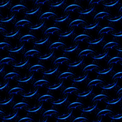 Deep Blue Glass Chainmaille Print Women's Cotton Tank Top