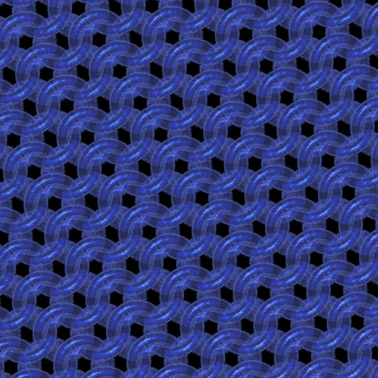 Periwinkle Glass Chainmaille Print Oversized Cotton T-Shirt