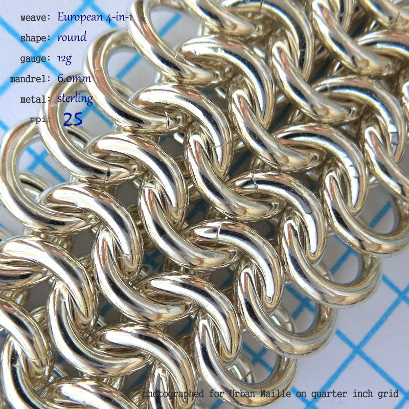 Euro 4-in-1 RD 12g chainmaille inchpack swatch