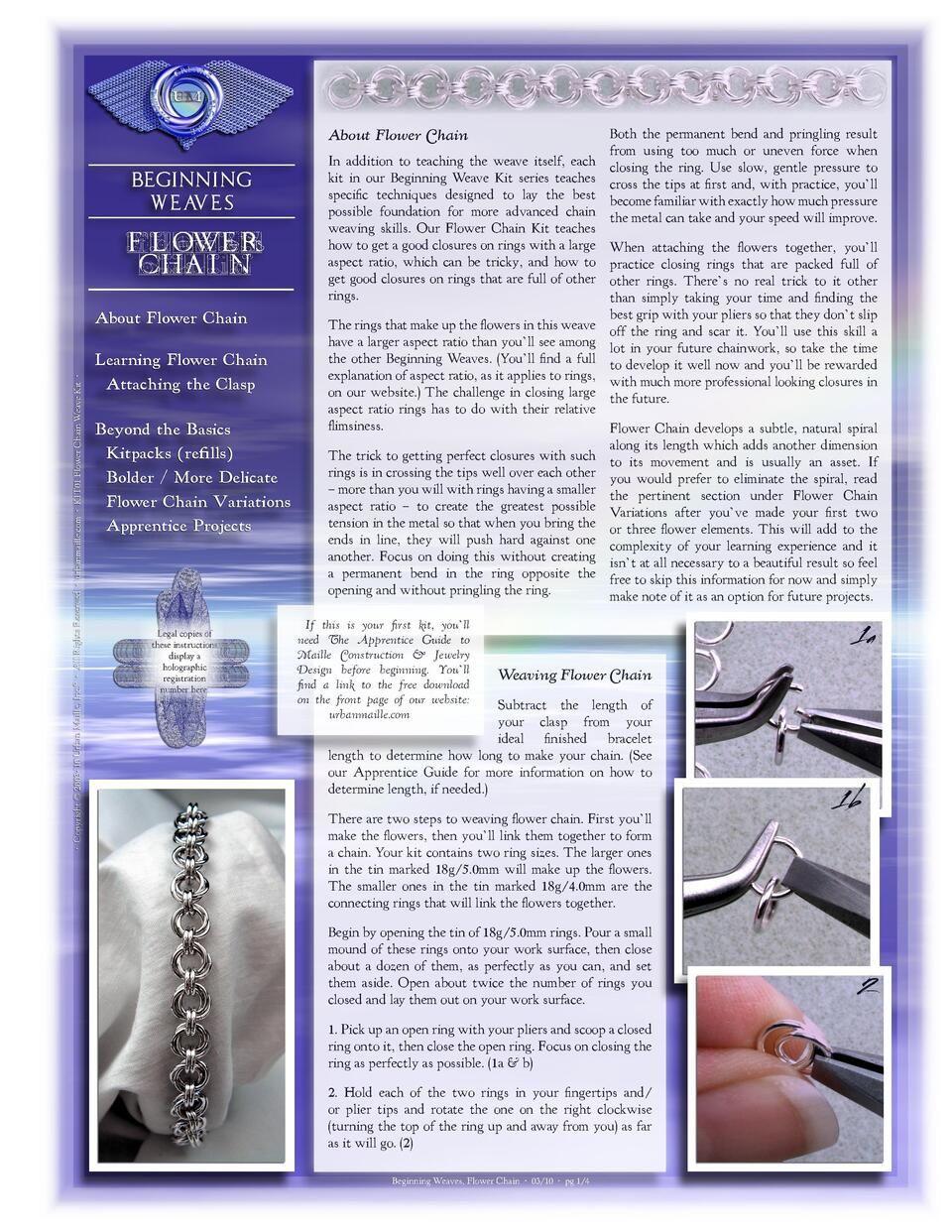 Flower Chain Instructions