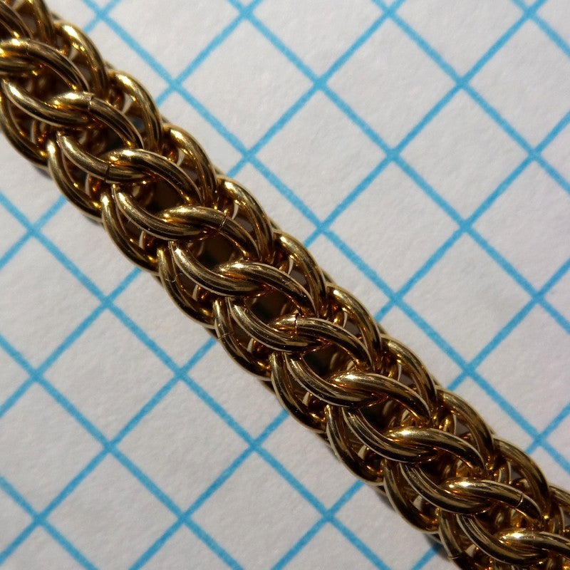 Half Persian 3-in-1 RD 18g chainmaille inchpack, bronze