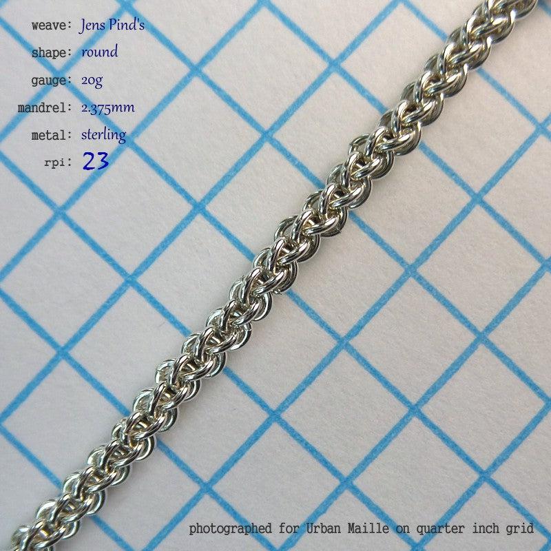 Jens Pinds RD 20g chainmaille inchpack swatch