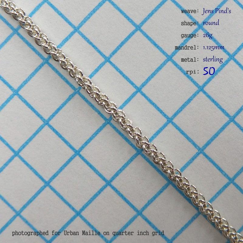 Jens Pinds RD 26g chainmaille inchpack swatch