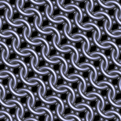 Blue Polished Steel Chainmaille Leggings