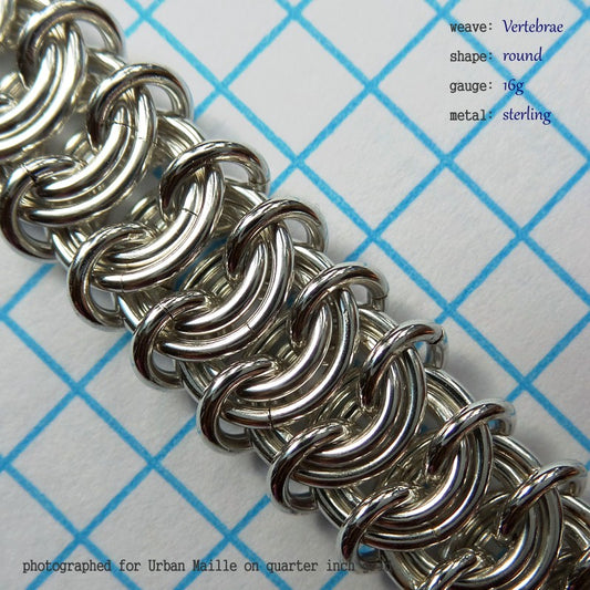 Vertebrae RD 16g chainmaille inchpack swatch