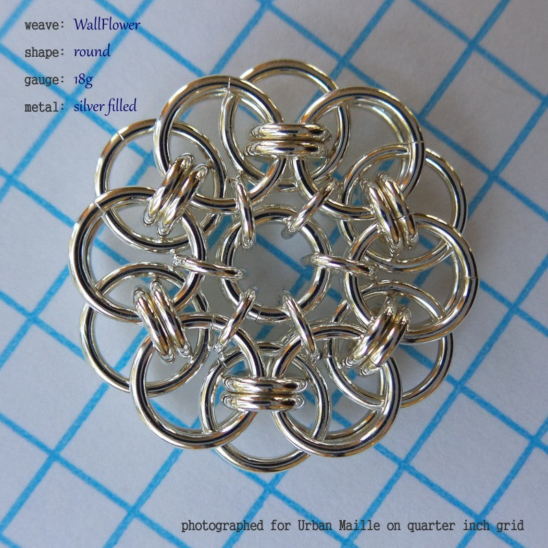 Wallflower Medallion Round Urban Maille