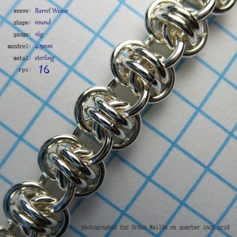 Barrel Weave chainmaille, photo 1