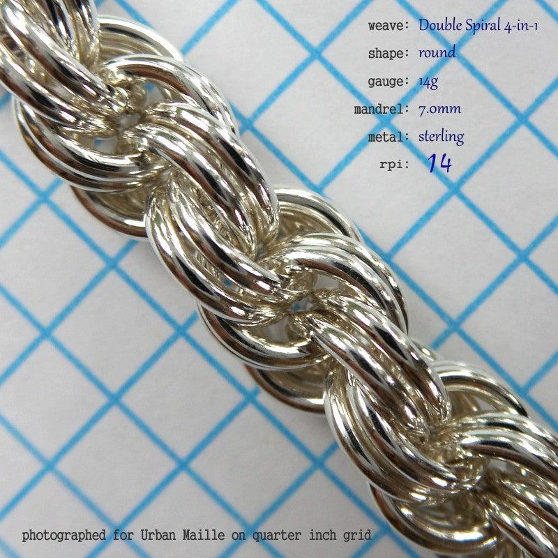 Double Spiral 4-in-1 chainmaille, photo 2