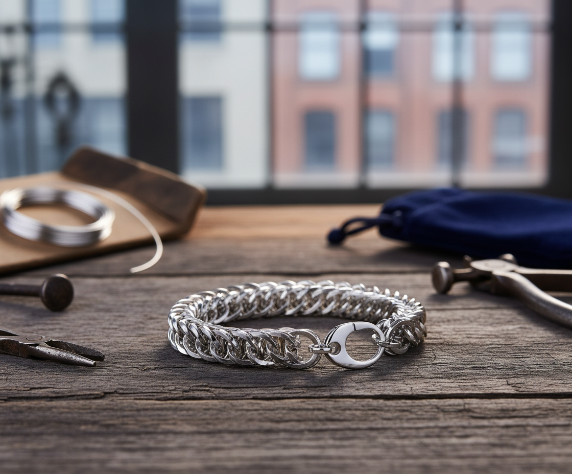 Heavy Sterling Chain Bracelet