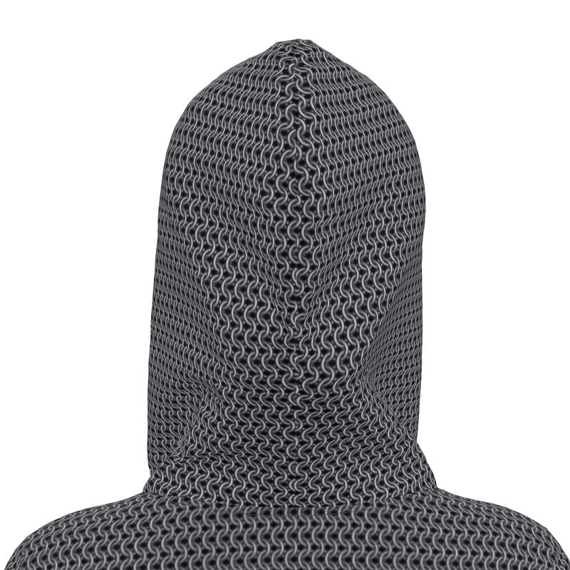 Hoodie Dress - Chainmaille Print Knight Costume
