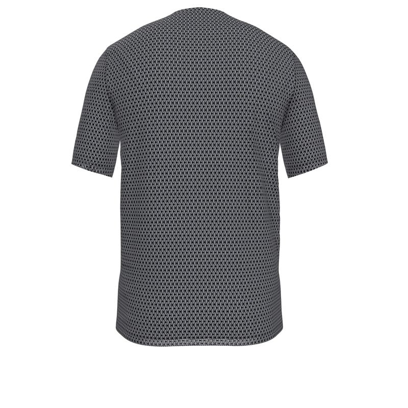 Men's Short Sleeve Cotton Tee - Chainmaille Print Knight Costume