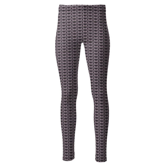 High Waist Leggings in Tarnished Silver Maille