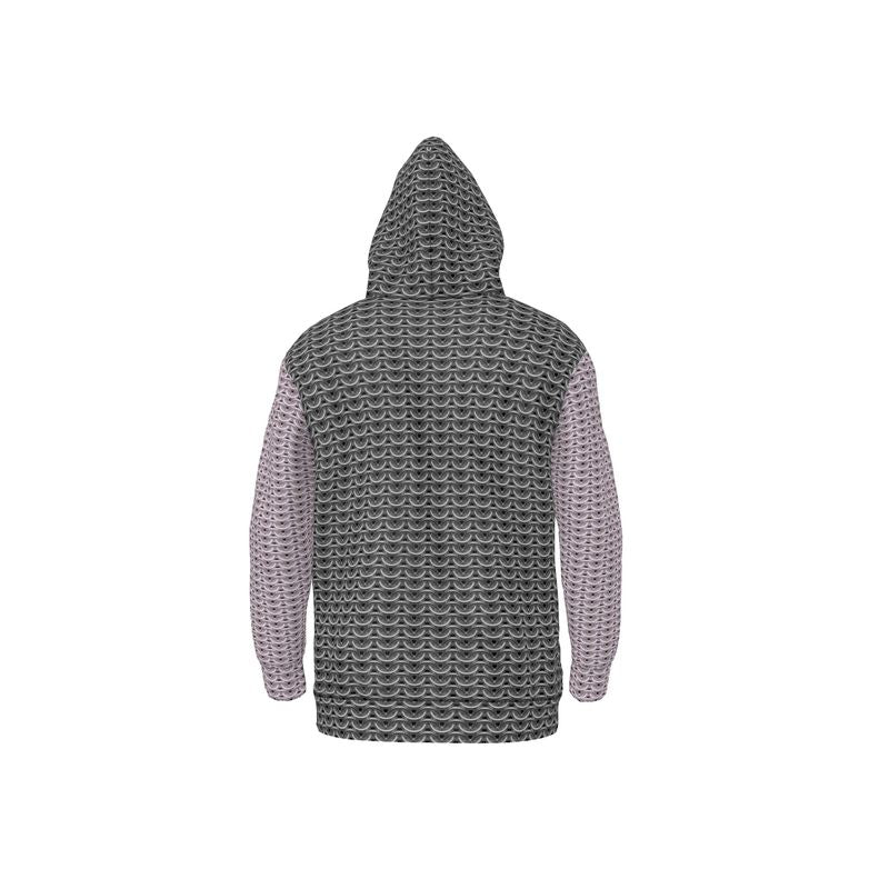 Hoodie in Grey Maille with Cloudy Silver Maille