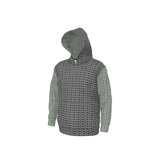 Hoodie in Grey Maille with Silver Sage Maille