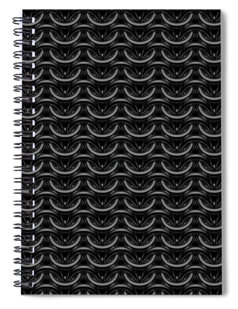 Black Maille Spiral Notebook