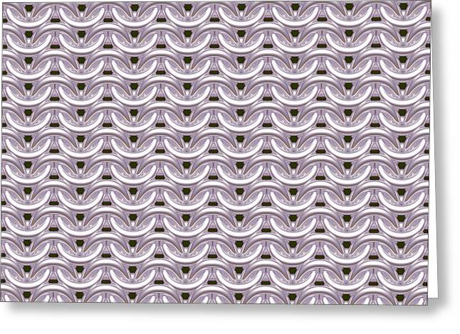 Cloudy Silver Maille Greeting Card